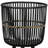 S/3 BAMBOO FOOTED PLANTERS 11/13/15"-1209191862