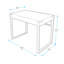 Celestial Metal Base Writing Desk-1348798718