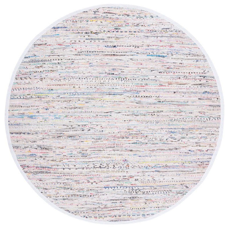 Valerton Rug Hand Woven Cotton Rug, Round 4'
