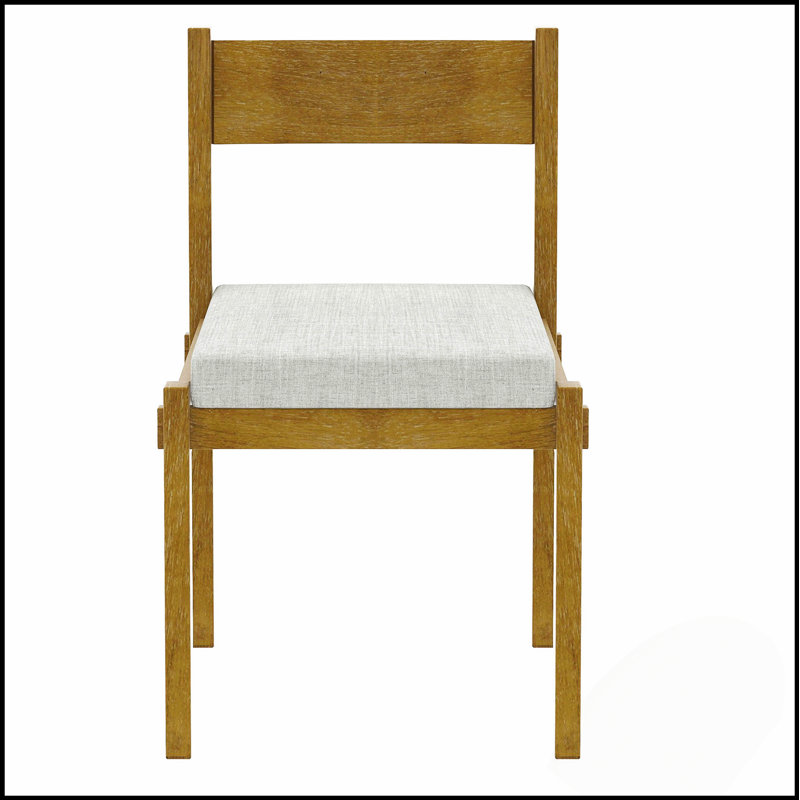 Ensemble de table de salle à manger 7 pièces pour 6 personnes, en bois massif avec chaises rembourrées pour la cuisine et la salle à manger