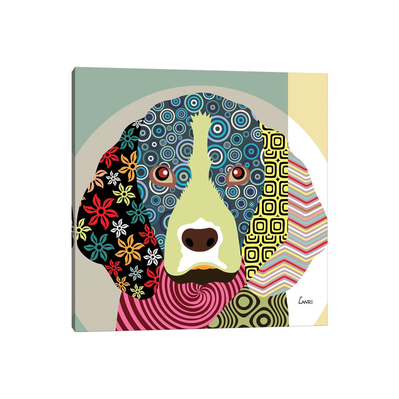 Beagle by Lanre Studio - Wrapped Canvas Print, 30.48 cm H x 30.48 cm W