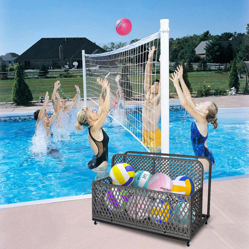 Poolside Float Storage, Outdoor Storage, Patio Poolside Float Storage Basket, Storage Box, Outdoor Pool Caddy