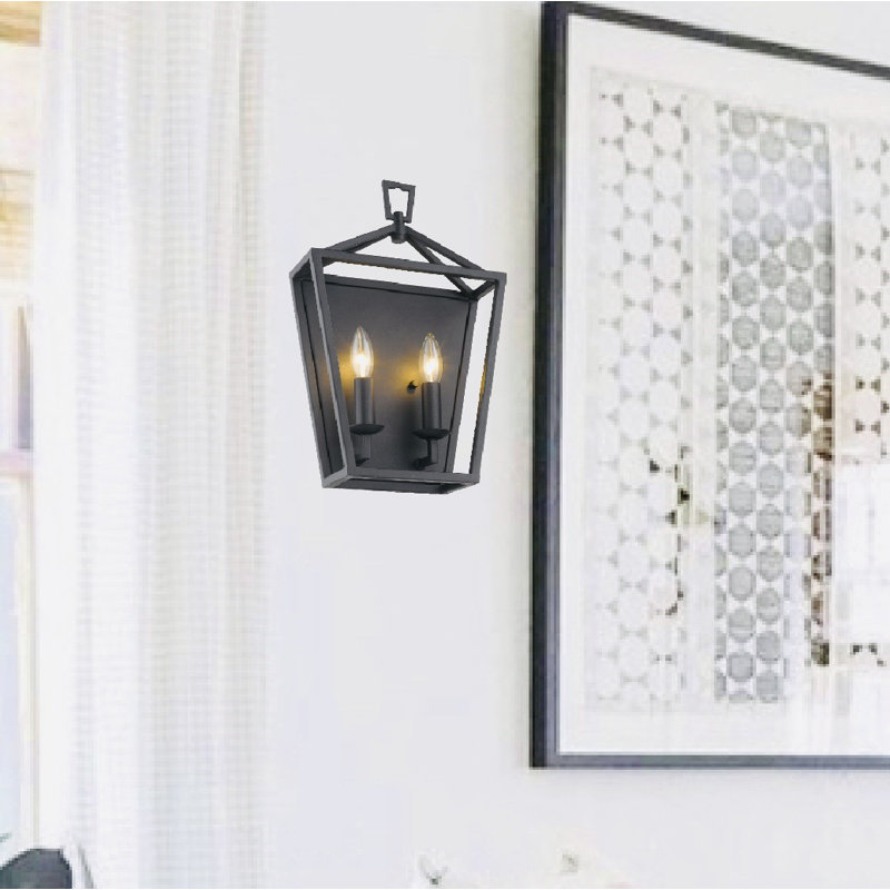Arisztid Candle Wall Light, Black