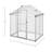 Walk In Greenhouse - 4ft x 6ft Outdoor Green House with Roof Vent and Rain Gutter - Sturdy Polycarbonate Panels with Aluminum Frame 
