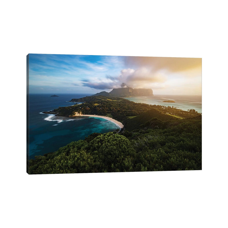 Island Glow by James Vodicka - Wrapped Canvas Gallery-Wrapped Canvas Giclée, 20.32cm H x 30.48cm W