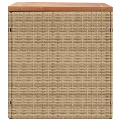 17 Stories Nuetzel 110 cm W Solid Wood and Steel Deck Box