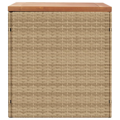 Aufbewahrungsbox Nuetzel aus Massivholz/Stahl/Rattan