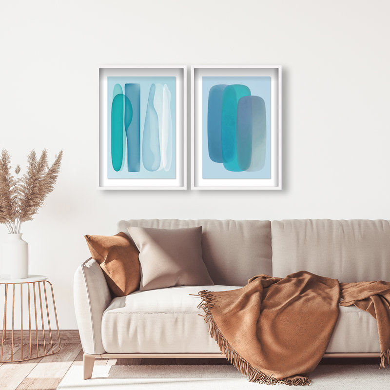 Glacier Gradients Set Set by Oliver Gal, 33"H x 23"W, White Shadowbox