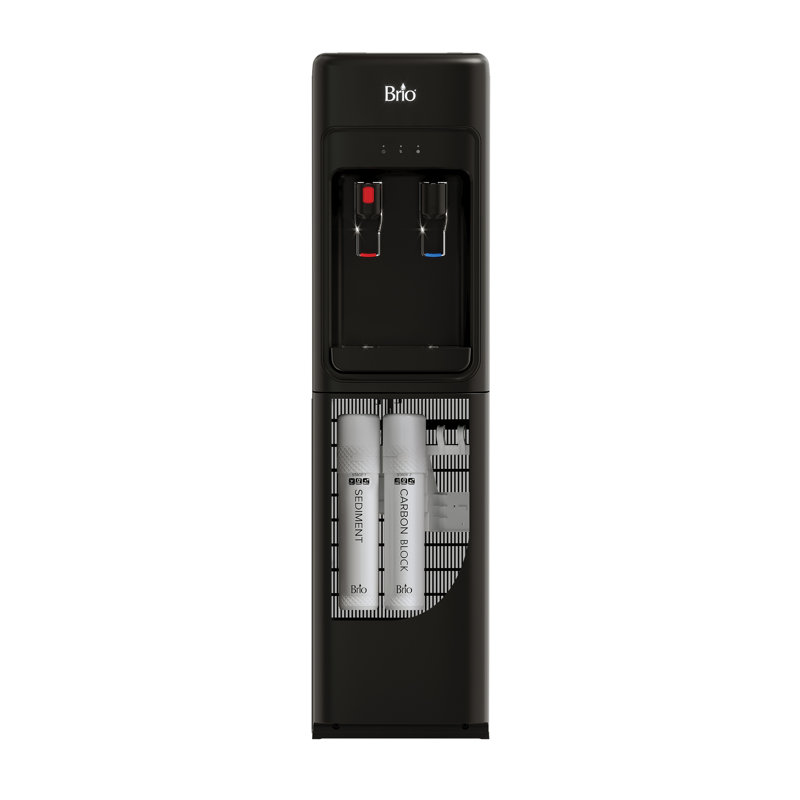 Brio noir autoportant électrique sans bouteille filtré