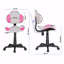 Chaise de bureau pivotante à 360 ° Aldous avec dossier en filet et hauteur réglable-491162716