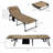Outsunny 2 Piece Folding Chaise Lounge with 5-level Reclining Back-1549094829