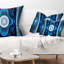 Coussin lombaire à motif abstrait fractal-30735164