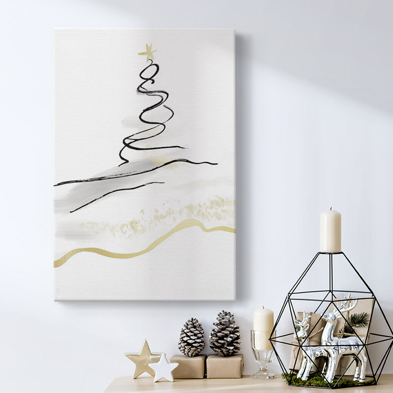 Art des Fêtes de Noël - Toile tendue avec châssis CD XXV, H 18 po x l 12 po
