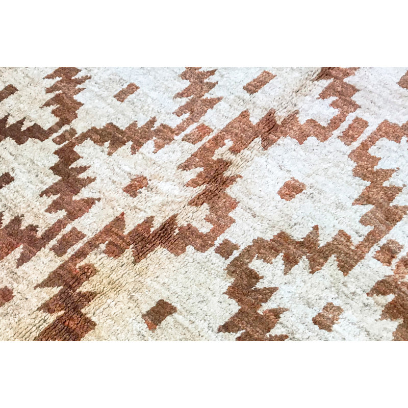 Hand-Knotted High-Quality Brown Area Rug