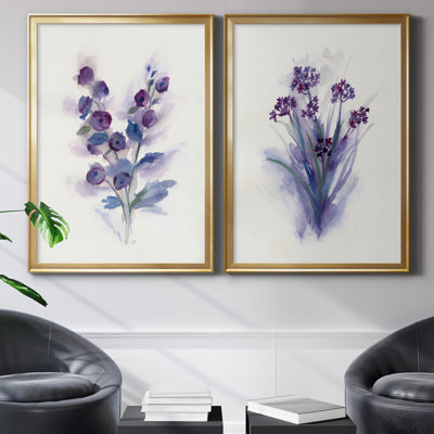 «Pretty in Purple I», ensemble de 2 reproductions d'art