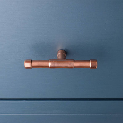 Solid Copper Knob (Mini) Extended T-Shape