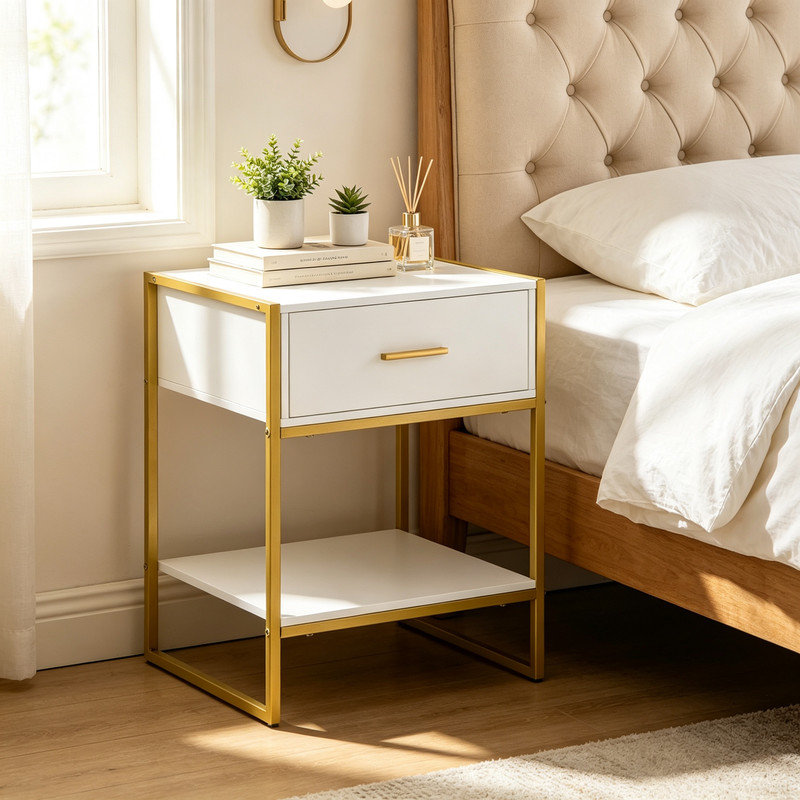 40 cm W Bedside Table