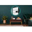 Huldar Glass Flat Wall Mirror