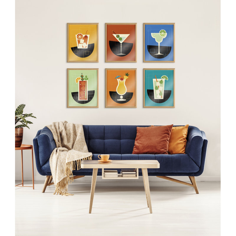 Art mural encadré Mojito par Amber, Natural Framed Glass