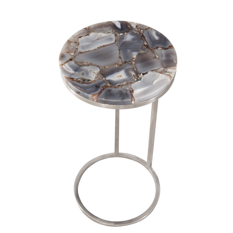 Mccoy Stone Tray Top End Table