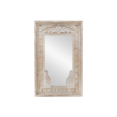 Acelynn Wood Flat Wall Mirror