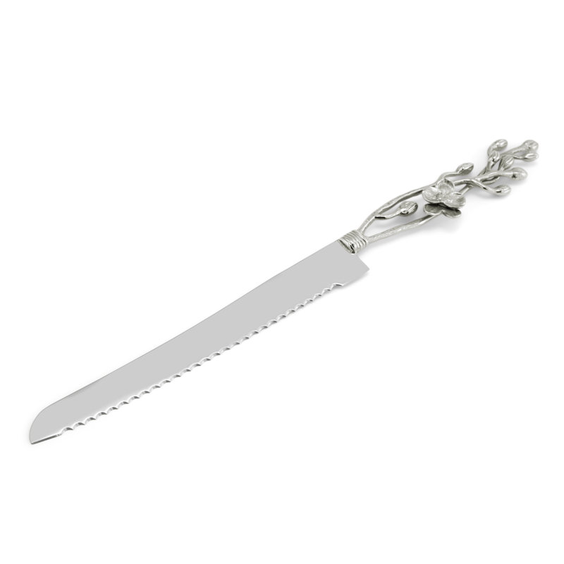 Orchid 6'' L Bread Knife, White
