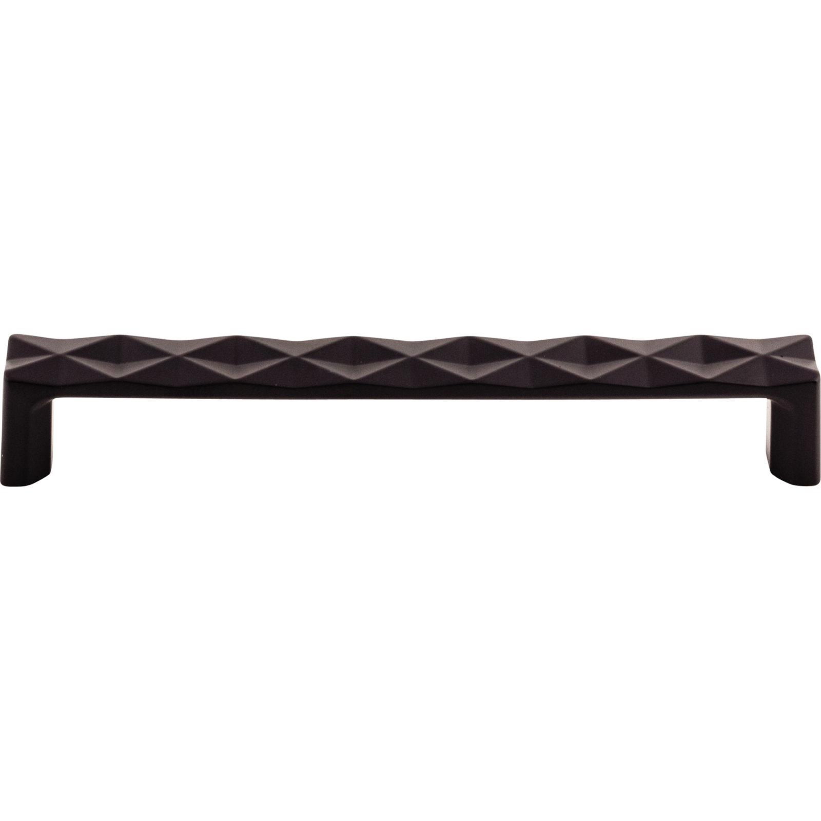 Quilted Bar Cabinet Pull, Flat Black, 6 5/16" Center to Center