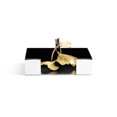 Golden Ginkgo Stainless Steel Napkin Holder