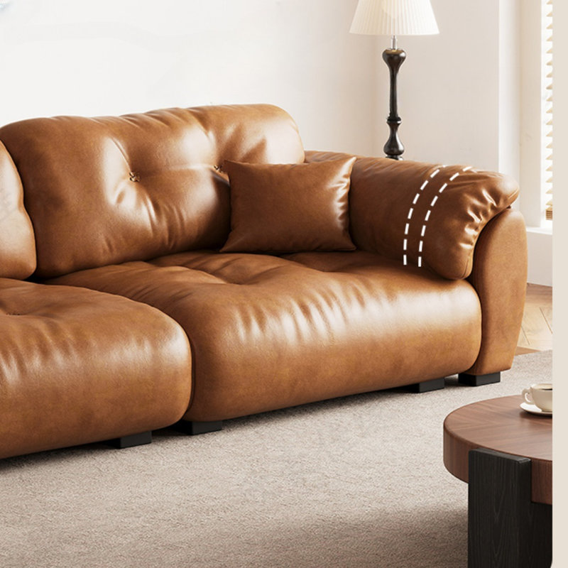 Canapé Mid-Century à dossier mobile, H 33,46 po x l 110,24 po x P 47,24 po, 3
