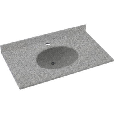 Plateau de meuble-lavabo simple 43 po Ellipse