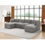Canapé modulaire de coin avec repose-pieds Annai