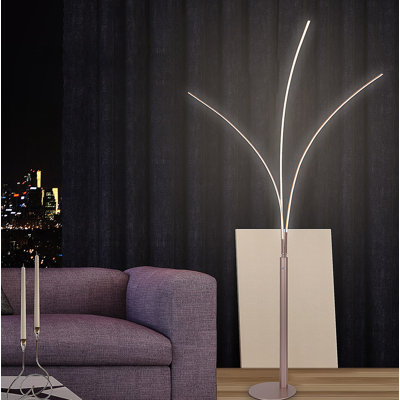 Lampe sur pied arquée à DEL 92 po Aurora