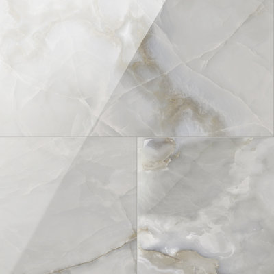 Carreau de porcelaine de plancher et de mur en marbre poli 24 po x 48 po American Onyx (2 pièces, 16 pieds carrés / caisse)