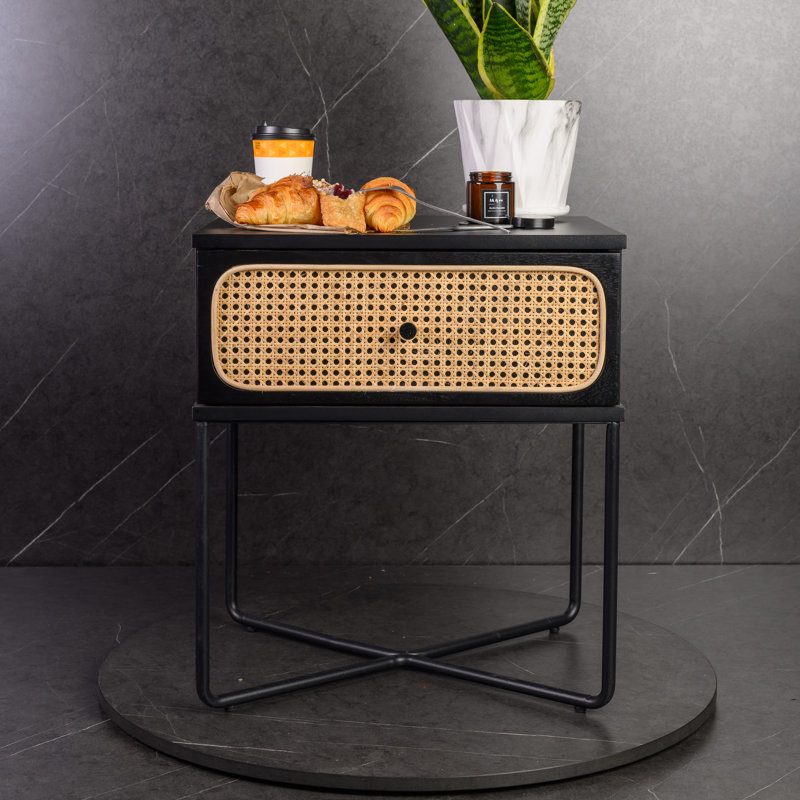 Honebein 50.2cm W Manufactured Wood Bedside Table