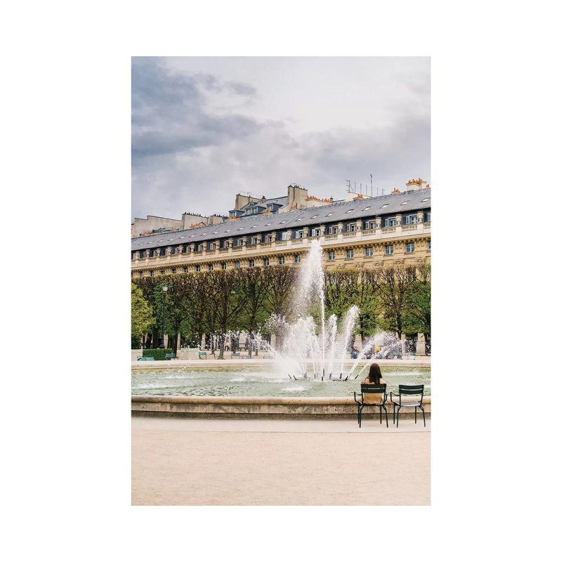 Jardin Du Palais Royal V by Bethany Young - Print on Canvas, Wrapped Canvas, 66.04cm H x 45.72cm W x 3.81cm D