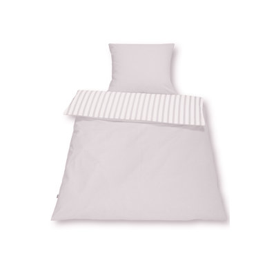 Striped Duvet Cover Set with Pillowcases Included