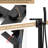 Freestanding Bathtub Faucet With Waterfall Tub Filler And Hand Shower, 360° Rotatable Spout, Dual Temperature Regulation, Brass Base Matte Black Faucet, 59" - Kink Hose, Control For Relaxing Water-118925056