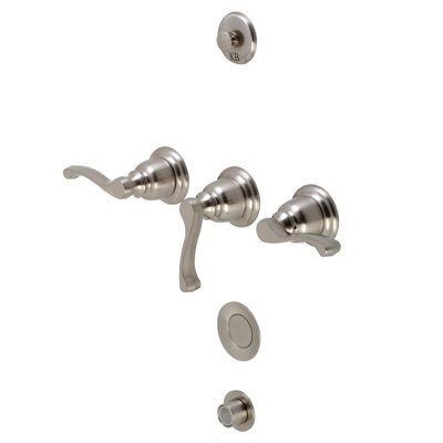 Robinet de bidet vertical à 3 poignées