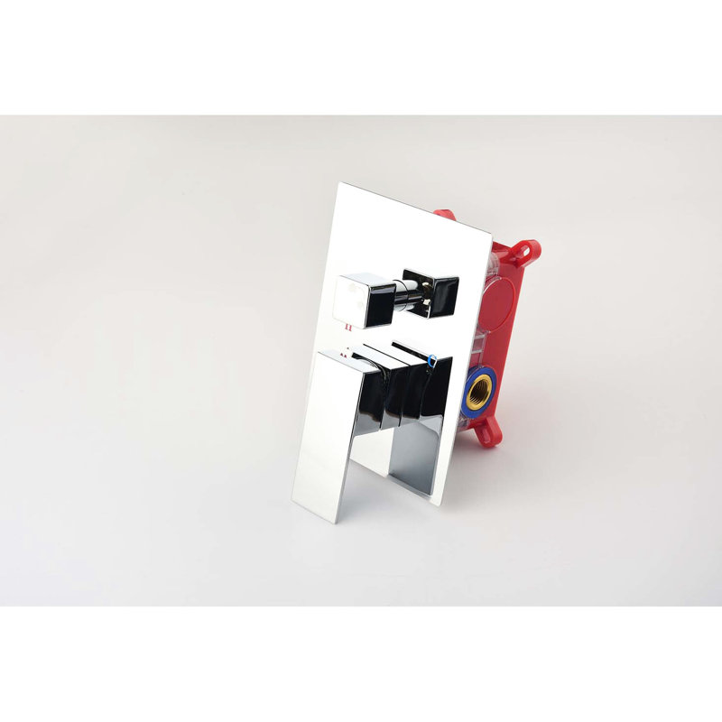L'ensemble de fixation murale de pomme de douche 12 po, en laiton et en acier inoxydable, offre une douche confortable, une fonction autonettoyante et un ensemble d'accessoires essentiels