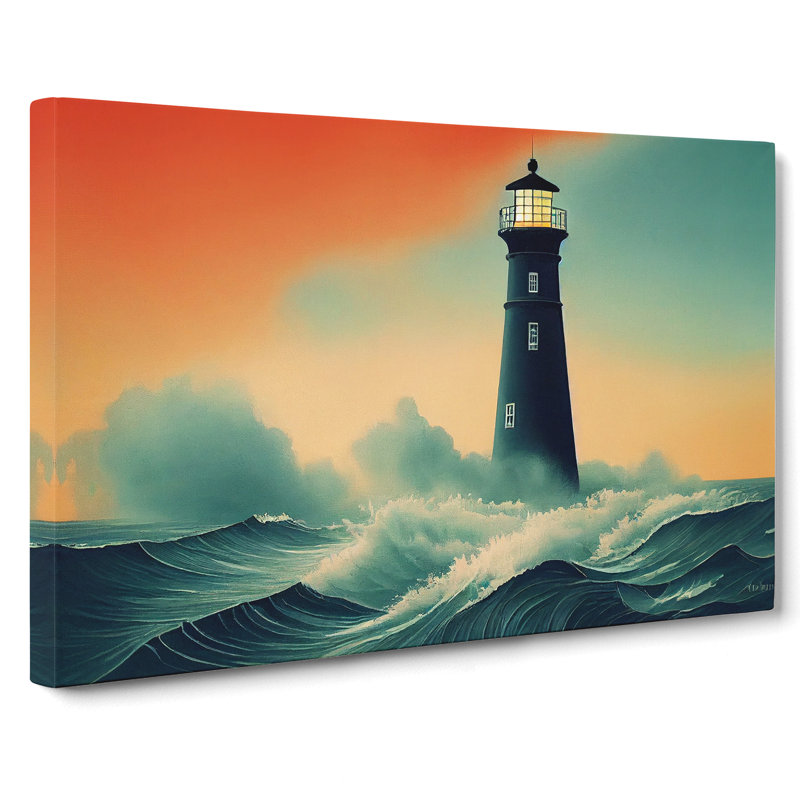 Lighthouse Seascape Vol.2 - Wrapped Canvas, 35cm H x 50cm W x 3cm D