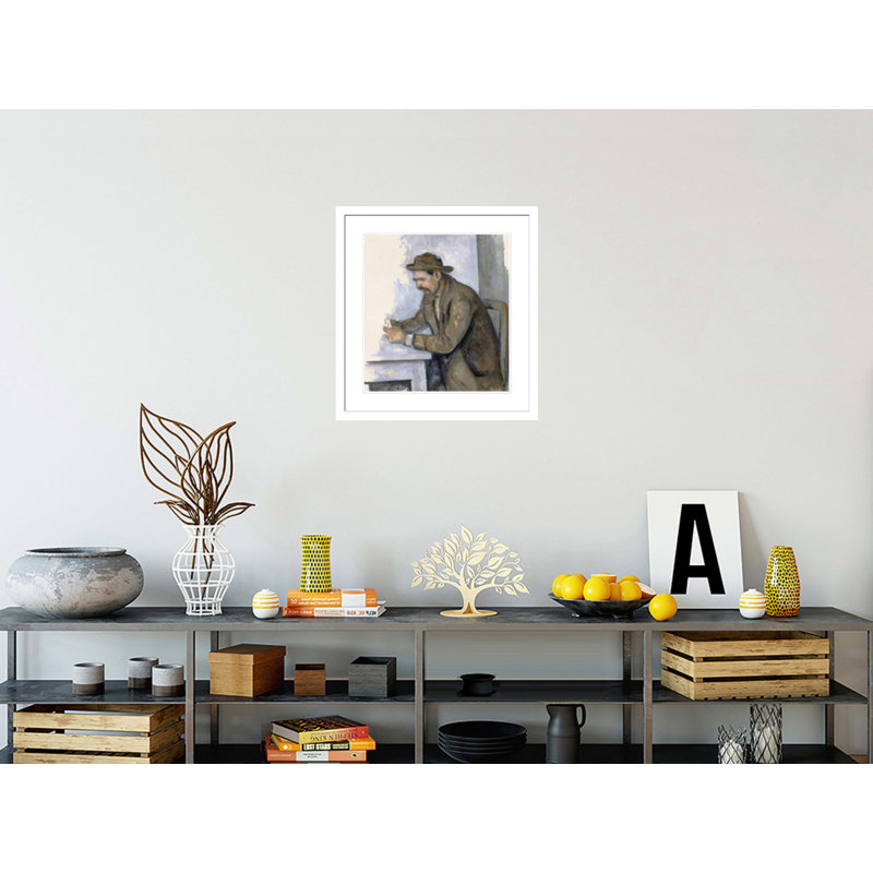 Le Joueur de Cartes par Paul Cézanne, H 24,92 po x l 23,5 po