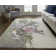 Tapis floral / botanique transitionnel, mauve / rose / vert Dafney