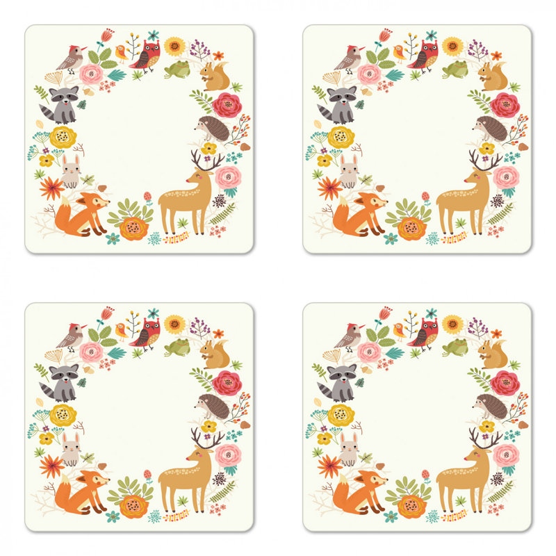 Square 4 Piece Coaster Set