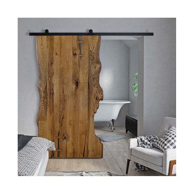Solid Oak Wood Barn Door One Board Premium