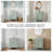24" Modern Farmhouse Vanity Set, Solid Wood & MDF Cabinet With Gold Handles, Ceramic Top & 3-Drawer Storage-1176885482