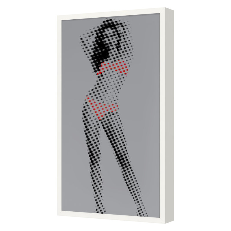 Bardot Print by THE Studio, Gray/Pink, 36" H x 20" W