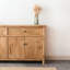Buffet rectangulaire en bois massif 62,99 "brun