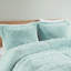 Édredon doux double / grand - Mini fourrure longue à poils longs bleu chaud-128745221-128745226