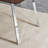 Eglina Glass Top Metal Base Dining Table