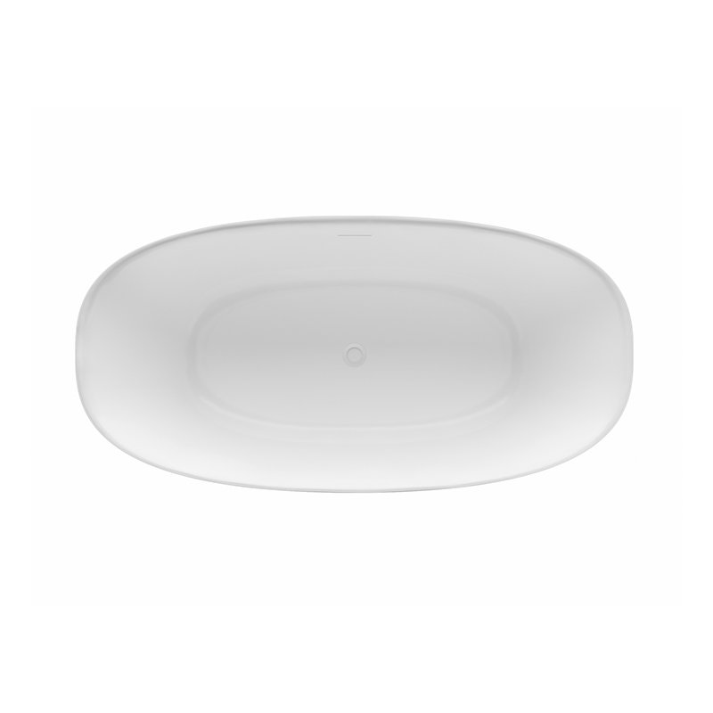 Islita 65.75" Freestanding Soaking Bathtub, Gloss White